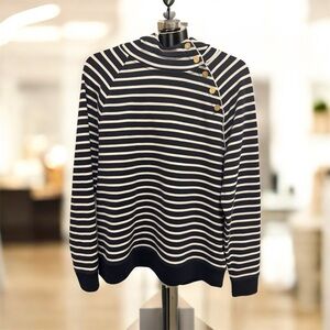 Lauren Ralph Lauren Women’s Striped Button-Shoulder Pullover